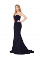 Discount Sleeveless Dark Navy Mermaid Sweetheart Prom Dress Canada