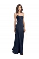 Discount Sleeveless Dark Navy Low Back Sheath High Neck Prom Dress Canada