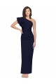 Discount Sleeveless Dark Navy Sheath One Shoulder Prom Dress Canada