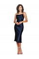 Discount Sleeveless Dark Navy Sheath Spaghetti Straps Prom Dress Canada