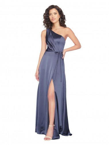 Discount Sleeveless Dusk A-Line One Shoulder Prom Dress Canada