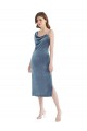 Discount Sleeveless Dusty Blue Sheath One Shoulder Prom Dress Canada