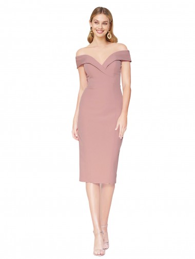 Discount Sleeveless Dusty Pink Mermaid Off the Shoulder Black Tie Prom Dress Canada