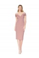 Discount Sleeveless Dusty Pink Mermaid Off the Shoulder Black Tie Prom Dress Canada