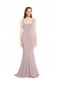 Discount Cap Sleeves Dusty Pink Mermaid Scoop Neck Prom Dress Canada
