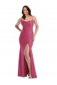 Discount Sleeveless Fuchsia Tie Back Mermaid Spaghetti Straps Plus Size Formal Prom Dress Canada