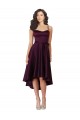 Discount Sleeveless Grape Criss Cross Back A-Line Sweetheart High Low Prom Dress Canada