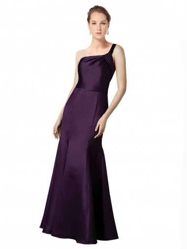Discount Sleeveless Grape Mermaid One Shoulder Prom Dress Canada