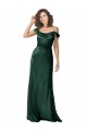 Discount Sleeveless Hunter V-Back A-Line Off the Shoulder Prom Dress Canada