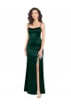 Discount Sleeveless Hunter Open Back A-Line Scoop Neck Prom Dress Canada