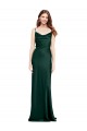 Discount Sleeveless Hunter V-Back Sheath Cowl Neck Black Tie Prom Dress Canada