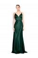 Discount Sleeveless Hunter V-Back Sheath Spaghetti Straps Prom Dress Canada