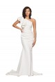 Discount Sleeveless Ivory Sheath One Shoulder Prom Dress Canada
