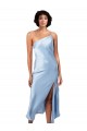 Discount Sleeveless Light Sky Blue A-Line One Shoulder Prom Dress Canada