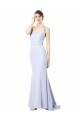 Discount Sleeveless Light Sky Blue Mermaid Spaghetti Straps Prom Dress Canada