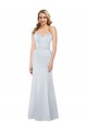 Discount Sleeveless Light Sky Blue Low Back Sheath Strapless Prom Dress Canada