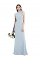 Discount Sleeveless Light Sky Blue Open Back Trumpet Bow Neck Prom Dress Canada