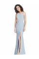 Discount Sleeveless Light Sky Blue Criss Cross Open Back Trumpet Halter Neck Prom Dress Canada