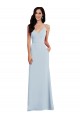 Discount Sleeveless Light Sky Blue V-Back Trumpet Spaghetti Straps Prom Dress Canada