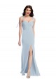 Discount Sleeveless Light Sky Blue Low Back Trumpet Strapless Prom Dress Canada