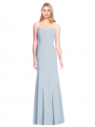 Discount Sleeveless Light Sky Blue Low Back Trumpet Sweetheart Prom Dress Canada