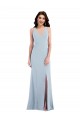Discount Sleeveless Light Sky Blue Criss Cross Back Trumpet V-Neck Prom Dress Canada