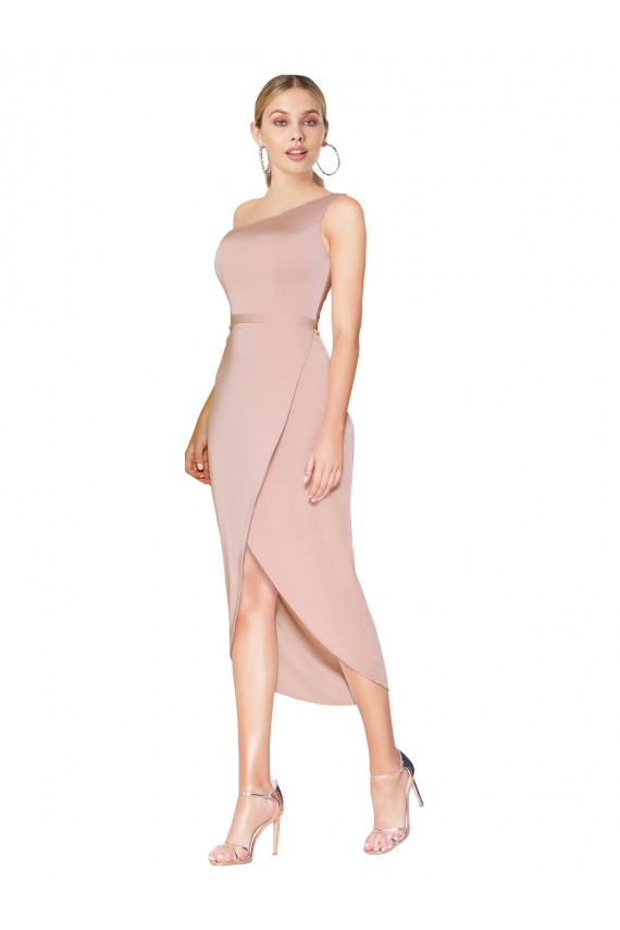 Discount Sleeveless Mauve Mermaid One Shoulder Prom Dress Canada