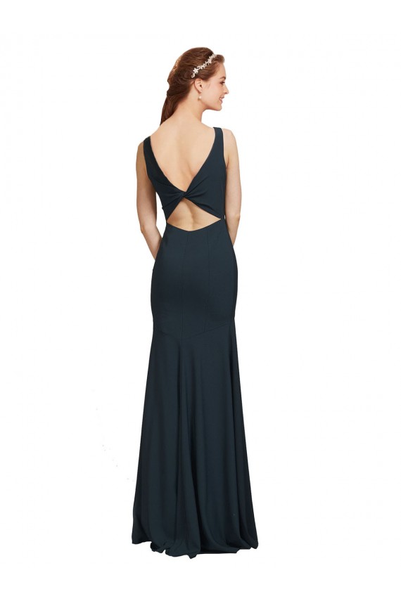 Discount Sleeveless Black Open Back Mermaid Bateau Neck Prom Dress Canada