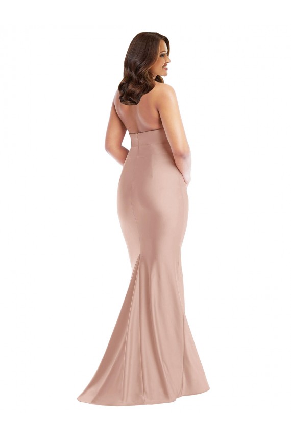 Discount Sleeveless Dusty Pink Open Back Mermaid Halter Neck Plus Size Formal Prom Dress Canada