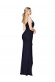 Discount Sleeveless Dark Navy V-Back Mermaid Spaghetti Straps Prom Dress Canada