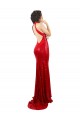 Discount Sleeveless Red Open Back Mermaid High Neck Sequin Prom Dress Canada