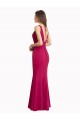 Discount Sleeveless Red V-Back Mermaid V-Neck Prom Dress Canada