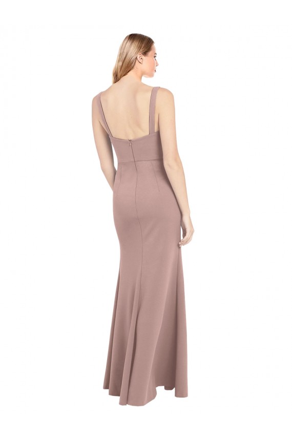 Discount Sleeveless Dusty Pink Mermaid Square Neck Prom Dress Canada