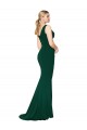 Discount Sleeveless Midnight Green Mermaid V-Neck Prom Dress Canada