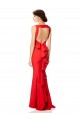 Discount Sleeveless Red Open Back Mermaid Halter Neck Prom Dress Canada