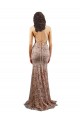 Discount Sleeveless Rose Gold Backless Mermaid V-Neck Prom Dress Canada