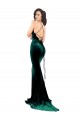 Discount Sleeveless Dark Green Low Back Mermaid High Neck Prom Dress Canada