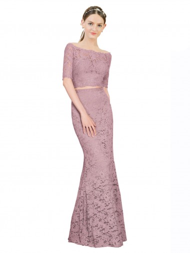 Discount Short Sleeves Mermaid Off the Shoulder Prom Dress Canada