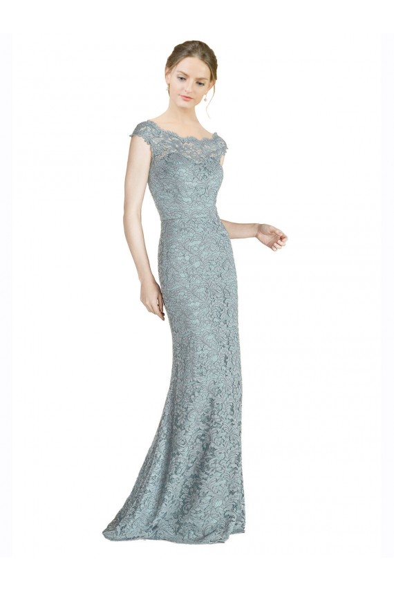 Discount Cap Sleeves Mermaid Off the Shoulder Prom Dress Canada