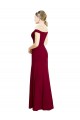 Discount Sleeveless Burgundy Mermaid Off the Shoulder Black Tie Prom Dress Canada