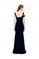 Discount Sleeveless Dark Navy Mermaid Off the Shoulder Prom Dress Canada