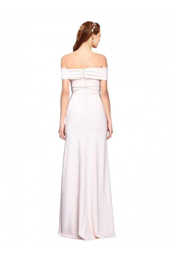 Discount Sleeveless White Mermaid Off the Shoulder Prom Dress Canada