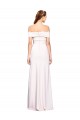 Discount Sleeveless White Mermaid Off the Shoulder Prom Dress Canada