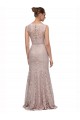 Discount Sleeveless Mermaid Scoop Neck Lace Prom Dress Canada