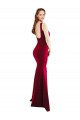 Discount Sleeveless Burgundy Mermaid Square Neck Prom Dress Canada