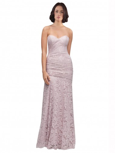 Discount Sleeveless Mermaid Sweetheart Lace Prom Dress Canada