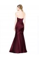 Discount Sleeveless Burgundy Low Back Mermaid Sweetheart Prom Dress Canada