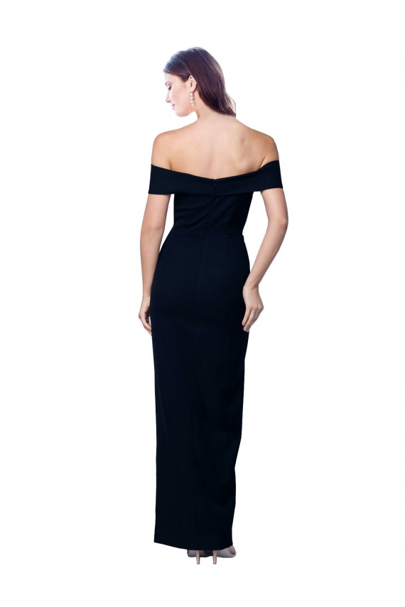Discount Sleeveless Black Mermaid Off the Shoulder Prom Dress Canada