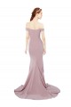 Discount Sleeveless Dusty Pink Mermaid Off the Shoulder Prom Dress Canada
