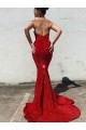 Discount Sleeveless Burgundy Mermaid Sweetheart Prom Dress Canada